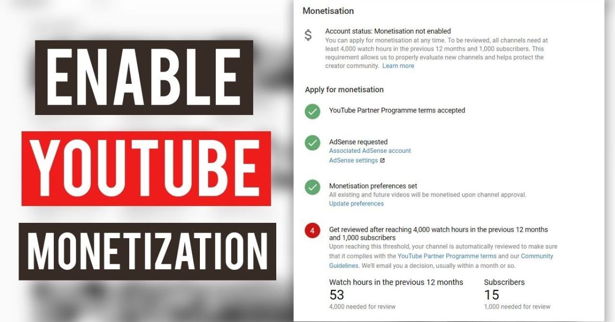 youtube monetization